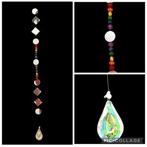 Handcrafted Rainbow Beaded Suncatcher